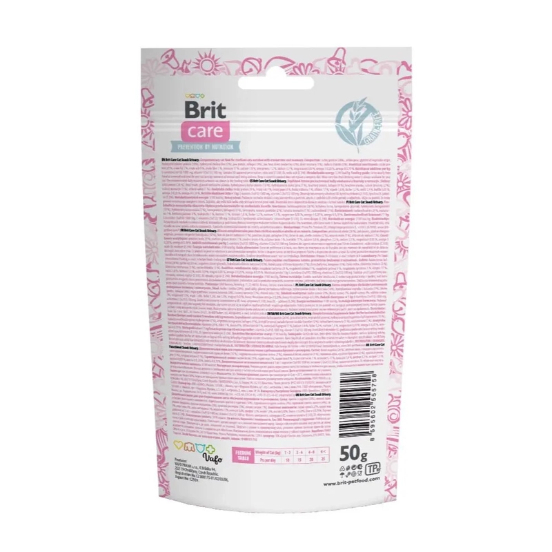 Brit Care Functional Snack Urinary лакомство для кошек 50 г - с индейкой (8595602555758)  - фото 1