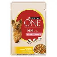 Purina One MINI WC T, C & P ВОЛ. КОРМ Пр. собаки (для контр. ваги з інд., морк. та гор.) 100 г 