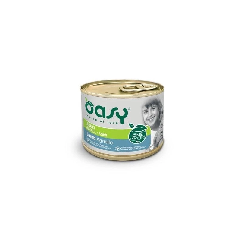 Oasy OAP Adult Small/Mini влажный корм для собак мелких пород 200 г - с ягненком (8053017344362) 