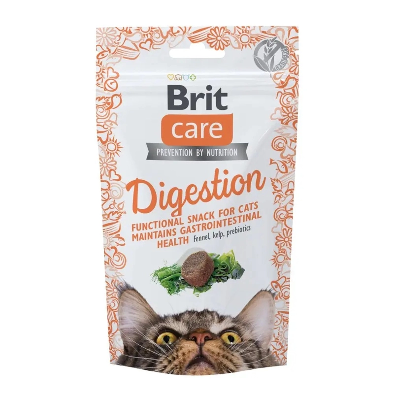 Brit Care Digestion Functional Snack ЛАСОЩІ Супер-преміум коти (з тунцем) 50 г 