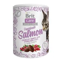 Brit Care Superfruits Salmon Crunchy Snack ЛАСОЩІ Супер-преміум коти (з лососем) 100 г 