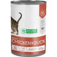 Nature's Protection Cat Sterilised with Chicken&Duck вологий корм для стерилізованих котів 400 г - з куркою та качкою (4771317456113) 