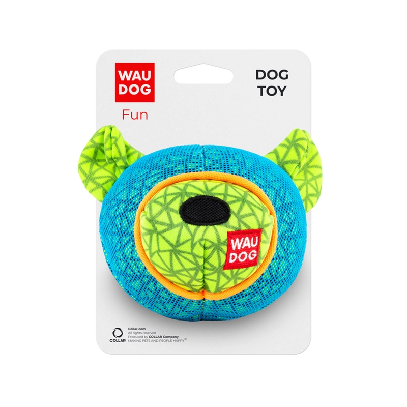 WAUDOG Fun Ведмідь іграшка для собак 12х11 см - блакитна (4823089348698) 