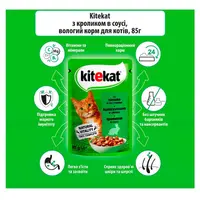 Kitekat ВОЛОГИЙ КОРМ Економ коти (з кроликом) 85 г  - фото 1