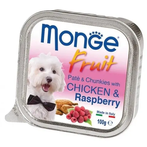 Monge Wet Fruit Chicken & raspberry ВОЛОГИЙ КОРМ Premium собаки (з куркою та малиною) 100 г