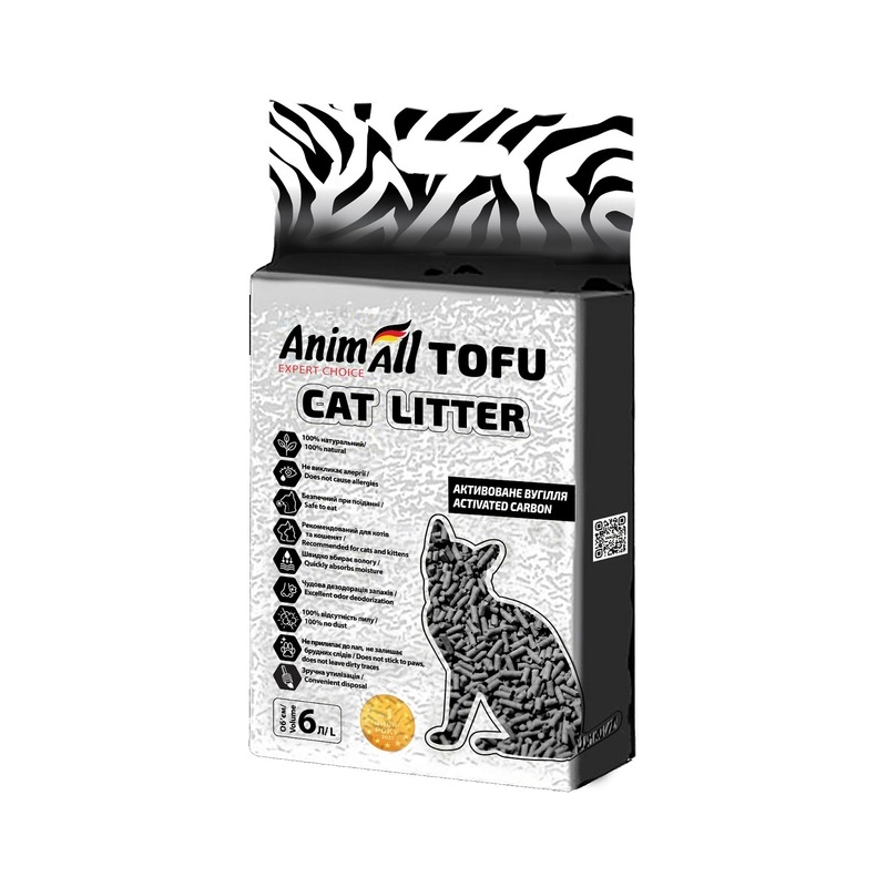 AnimAll Toffu наповнювач для котячого туалету 2.6 кг - соєвий (4820224501536) 