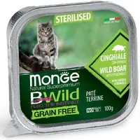 Monge Bwild GF Sterilised ВОЛОГИЙ КОРМ Супер-преміум коти (з кабаном та овочами) 100 г 