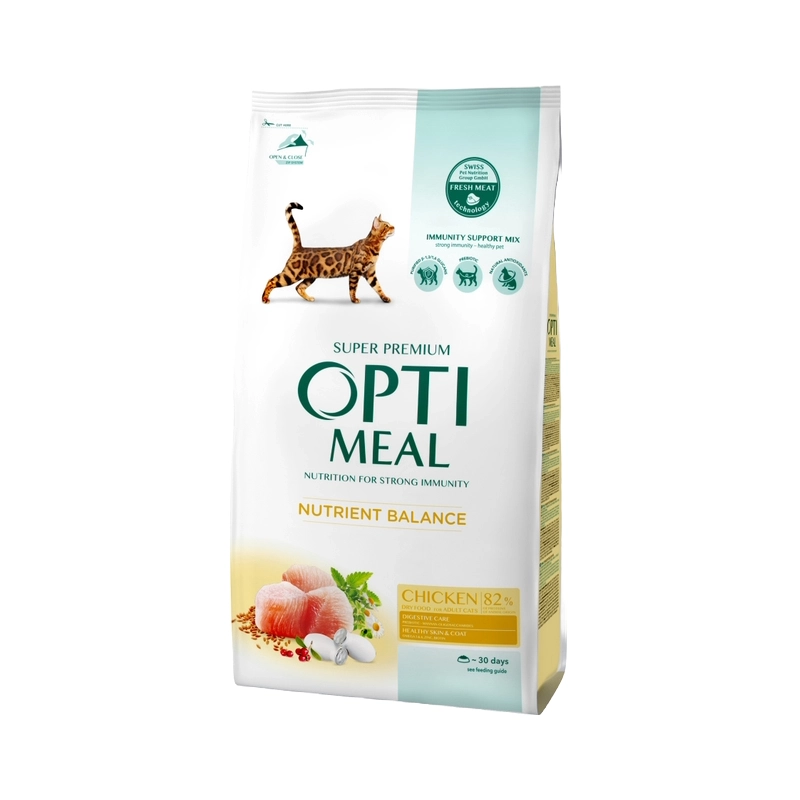 Optimeal сухий корм для котів 10 кг - з куркою (4820083905582) 