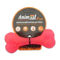 AnimAll Fun Кістка іграшка для собак 12 см - коралова (2000981167165) 