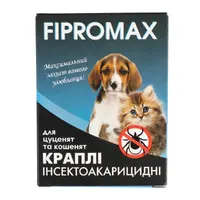FIPROMAX краплі для кошенят та цуценят - від бліх і кліщів, 1.5-4 кг (4820237150011) 