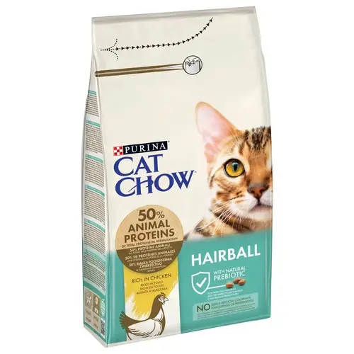 Cat Chow Hairball сухий корм для котів для виведення шерсті 1.5 кг - з куркою (5997204514486)