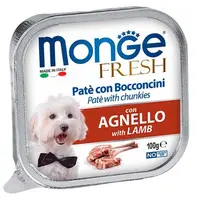 Monge Dog Wet Fresh влажный корм для собак 100 г - с ягненком (8009470013055) 