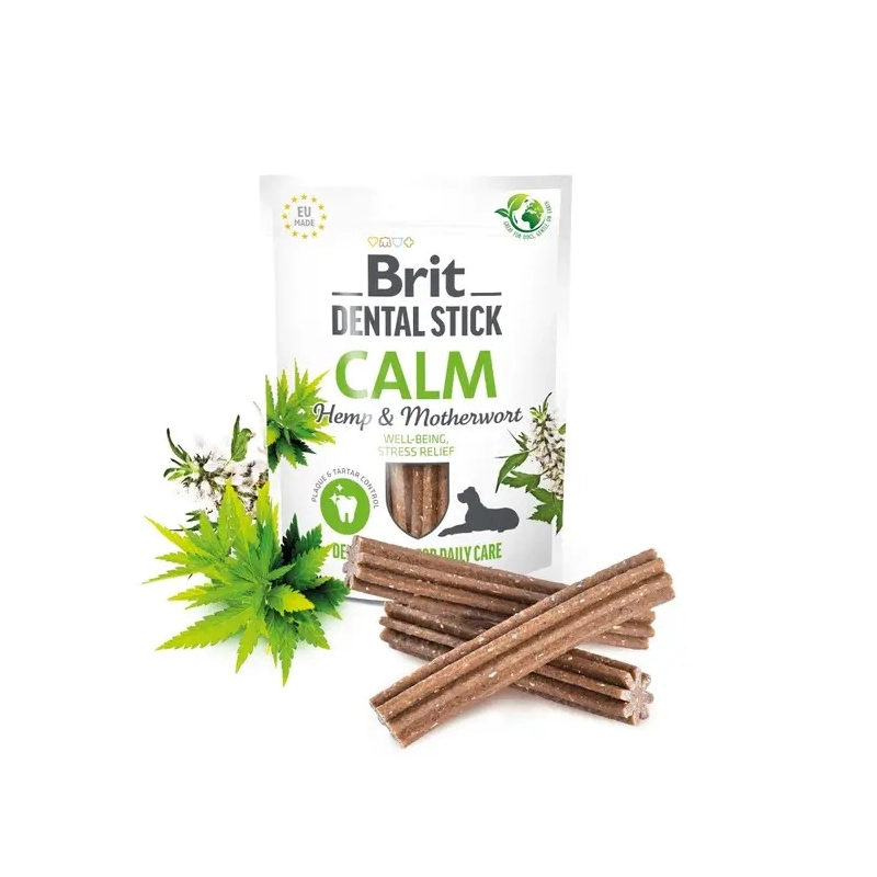 Brit Dental Stick Calm ЛАСОЩІ Супер-преміум собаки (заспокійливі) 251г  - фото 2