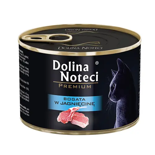 Dolina Noteci Premium ВОЛОГИЙ КОРМ Premium коти (з ягням в соусі) 185 г