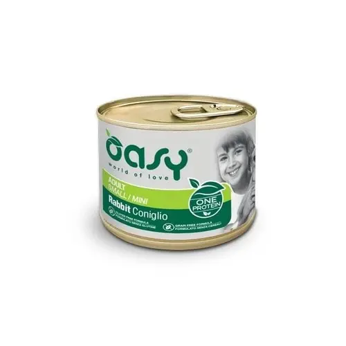 Oasy OAP Adult Small/Mini влажный корм для собак мелких пород 200 г - с кроликом (8053017344423)