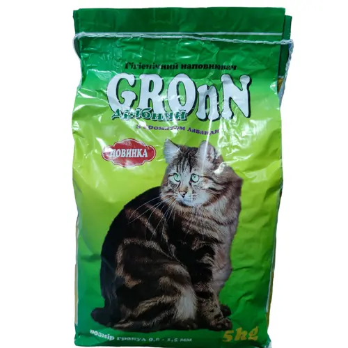 GronN наповнювач для котячого туалету 5 кг - бентонітовий, з ароматом лаванди, дрібний (4841046000168)