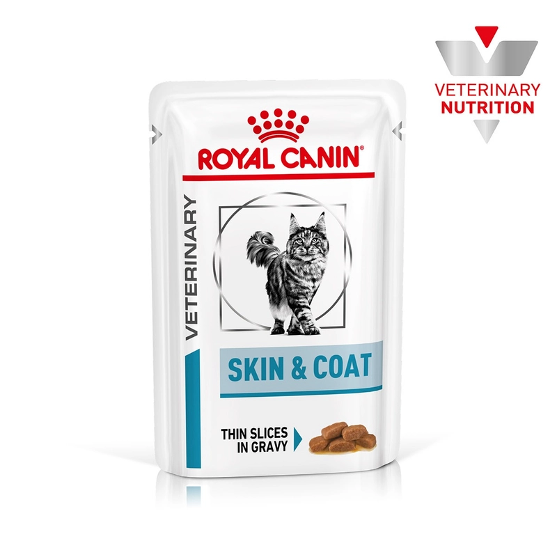 Royal Canin Skin&Coat ВОЛОГИЙ КОРМ Супер-преміум коти (для здоров'я шкіри та шерсті) 85 г 