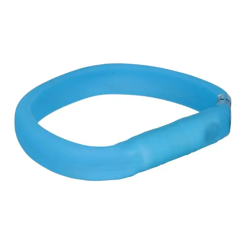 Trixie Flash нашийник для собак M-L 50 cм/18 мм - з підсвічуванням та USB, синій (4053032126718)