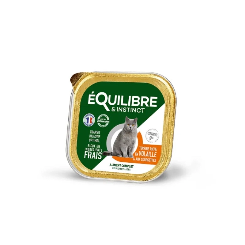 Equilibre&Instinct Frais Sterilized ВОЛОГИЙ КОРМ Економ коти (паштет з птицею та кабачком) 85 г 