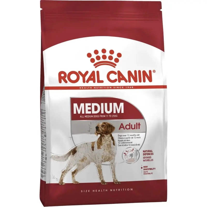 Royal Canin Medium ADULT сухий корм для собак середніх порід 4 кг (3182550708197) 