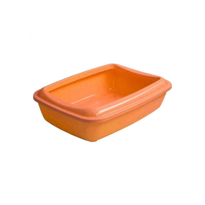 AnimAll CNR 106 туалет для кішок 50х37х13.5 см - під наповнювач, з лопаткою, помаранчевий (2000981204808) 