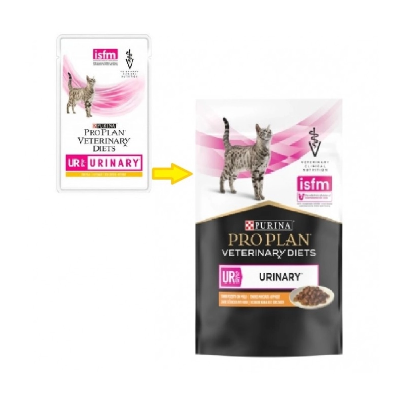Purina Pro Plan Veterinary Diets UR Urinary ВОЛОГИЙ КОРМ Холістік коти (при захворюваннях сечовивідних шляхів) 85 г  - фото 1