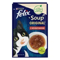 Felix Soup ВОЛОГИЙ КОРМ Економ коти (суп з яловичиною) 48 г 