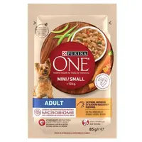 Purina One MINI & Small ВОЛОГИЙ КОРМ Premium собаки (з куркою та морквою) 85 г 