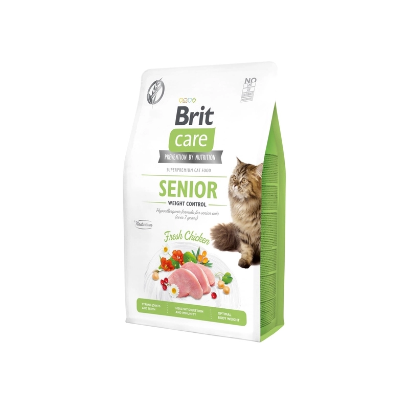 Brit Care Senior Weight Control СУХИЙ КОРМ Супер-преміум коти (похилого віку) 2 кг 