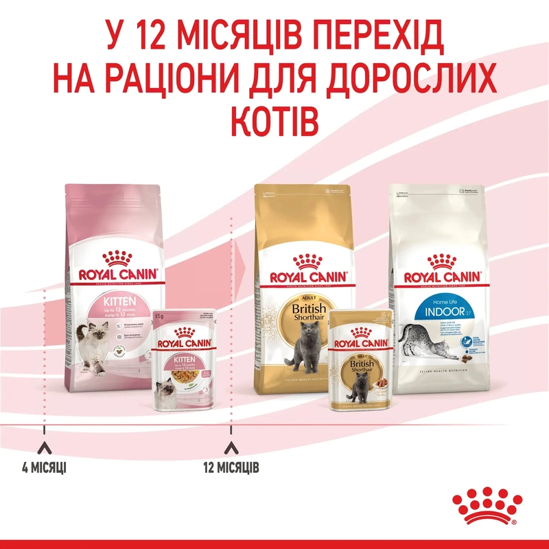Royal Canin Kitten Instinctive in Gravy ВОЛОГИЙ КОРМ Супер-преміум кошенята (з м'ясом) 85 г  - фото 4