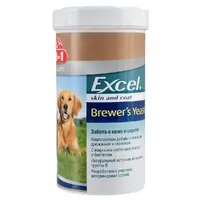 8in1 Excel Brewers Yeast вітаміни для котів та собак 1 таблетка - з пивними дріжджами та часником (4048422115717) 