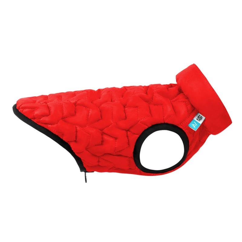 AiryVest Uni куртка двостороння для собак M 43 - червоно-чорна (4823089313290) 