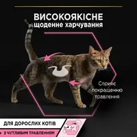 Purina Pro Plan Delicate Digestion Nutrisavour ВОЛОГИЙ КОРМ Холістік коти (з чутливим травленням) 85 г  - фото 1