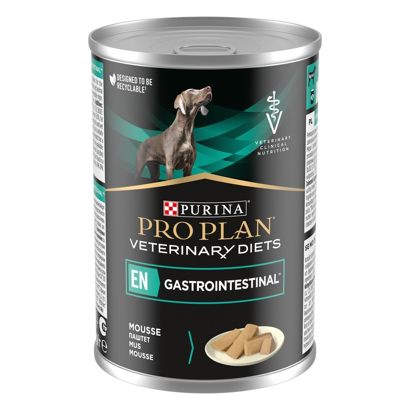 Purina Pro Plan Veterinary Diets EN GASTROINTESTINAL ВОЛОГИЙ КОРМ-ДІЄТА Холістік собаки (при хворобах ШКТ) 400 г 