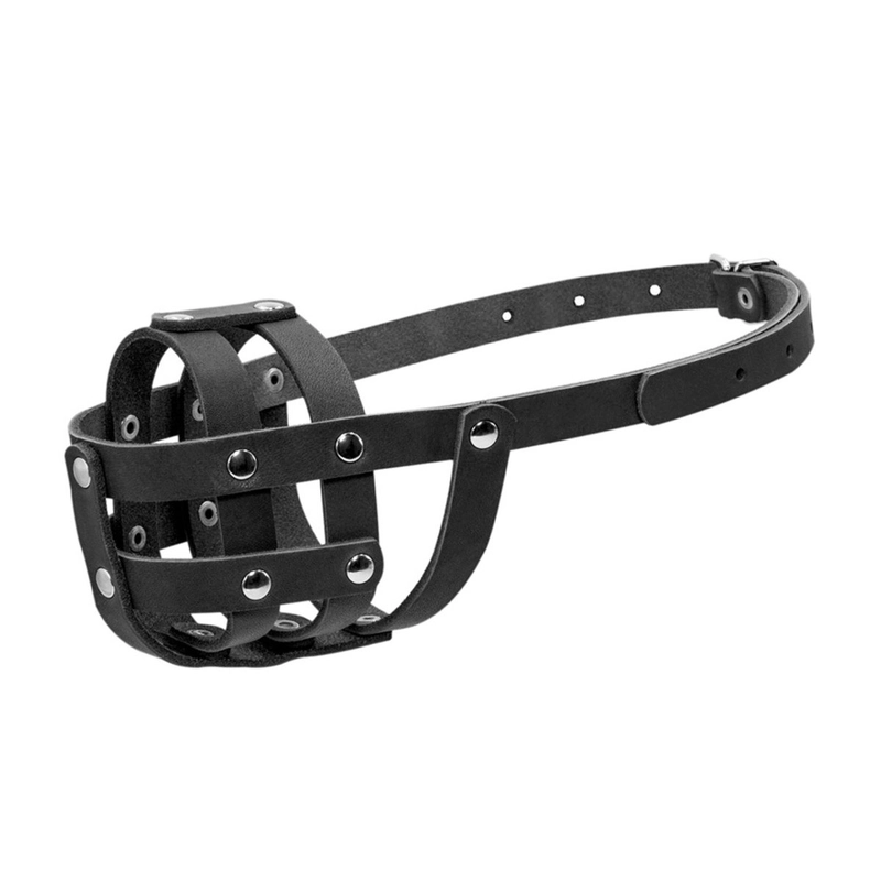 CoLLaR намордник для собак №0 - шкіряний, чорний (4820082491406) 