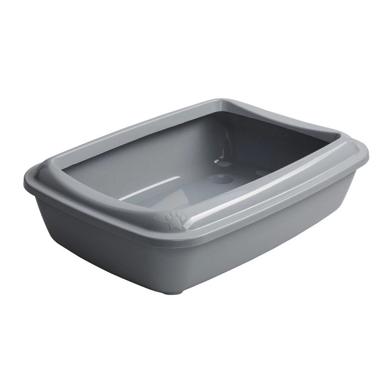 AnimAll CNR 106 туалет для кішок 50х37х13.5 см - під наповнювач, з лопаткою, сірий (2000981202514) 