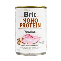 Brit Mono Protein Rabbit влажный корм для собак 400 г - с кроликом (8595602555376) 