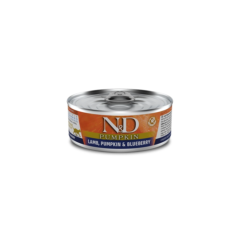 Farmina N&D Prime Lamb&Pumpkin&Blueberry Adult ВОЛОГИЙ КОРМ Холістік коти (з ягням, гарбузом та чорницею) 70 г 