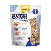 GimCat Nutri Pockets ЛАСОЩІ Супер-преміум коти (з морським мікс) 150 г 