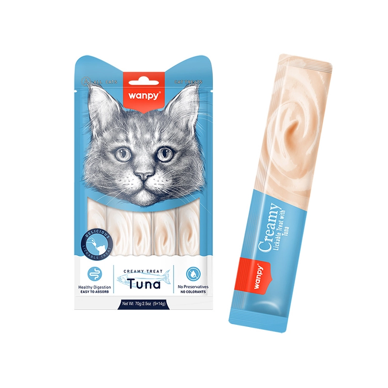 Wanpy Creamy Treat Tuna лакомство для кошек 14 г - с тунцом (6927749871194) 