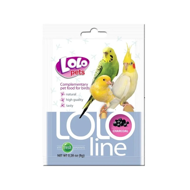 Lolo Pets вітаміни для папуг 8 г - з вугіллям (5904479720412) 