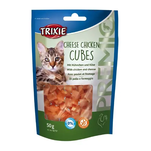Trixie Premio Cheese Chicken Cubes ЛАСОЩІ Premium коти (з сиром та куркою) 50 г