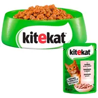 Kitekat влажный корм для кошек 85 г - с лососем в соусе (5900951307348)  - фото 3