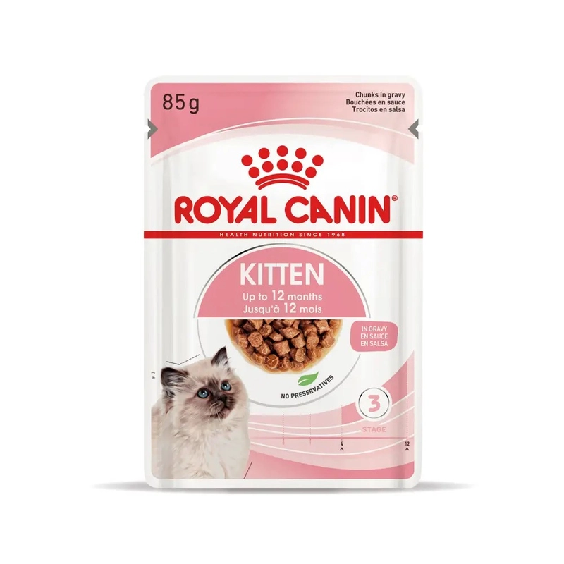 Royal Canin Kitten Instinctive in Gravy ВОЛОГИЙ КОРМ Супер-преміум кошенята (з м'ясом) 85 г 