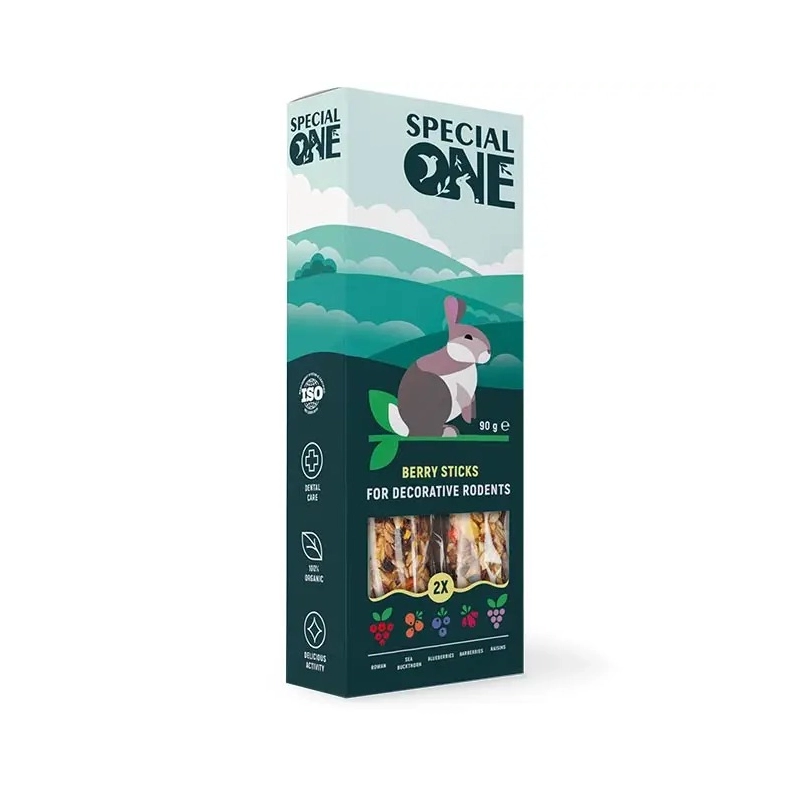 Ласощі для гризунів Special One Палички Ягідні 90 г (4823082423491) 