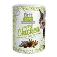 Brit Care Superfruits Chicken Crunchy Snack ЛАСОЩІ Супер-преміум коти (з куркою обліпихою та чорницею) 100 г 