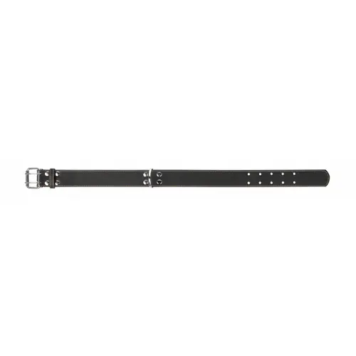 CoLLaR нашийник для собак XL - подвійний, шкіряний, чорний (4820082492120)