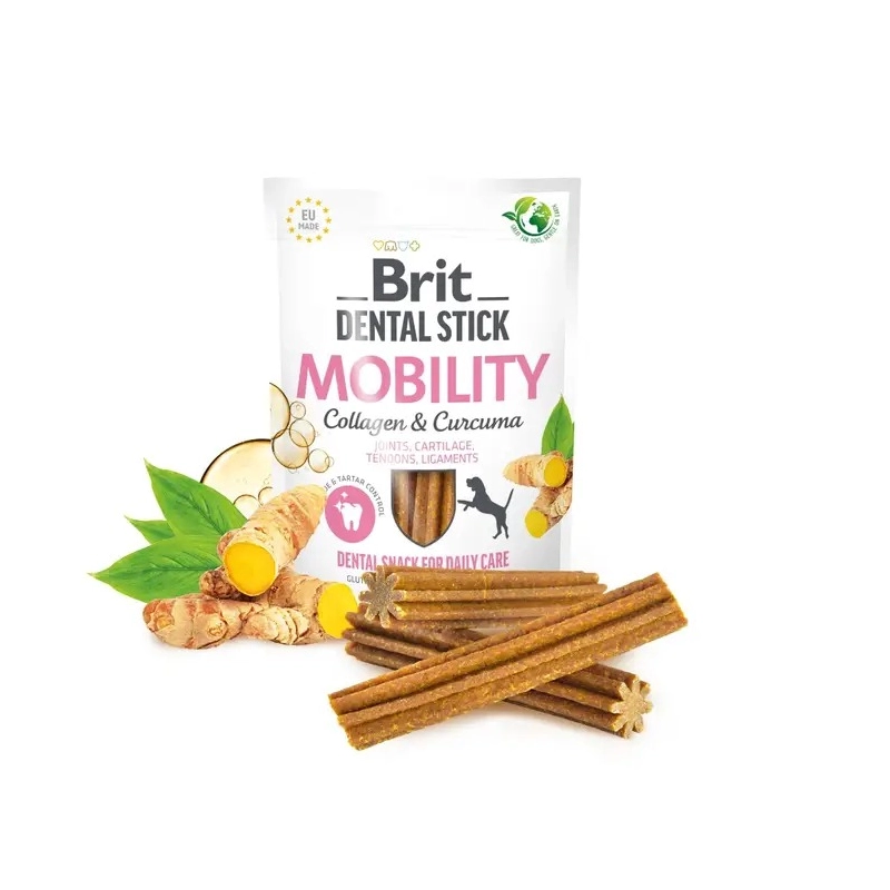 Brit Dental Stick Mobility ЛАСОЩІ Супер-преміум собаки (для мобільності суглобів) 251г  - фото 2