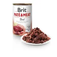 Brit Care PATE & MEAT Grain-Free Beef ADULT ВОЛОГИЙ КОРМ Супер-преміум собаки (з яловичиною) 400 г  - фото 1
