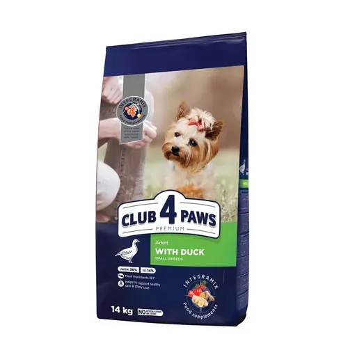 Club 4 Paws Premium ADULT Small Breeds With Duck СУХИЙ КОРМ Premium собаки малих порід (з качкою) 14 кг